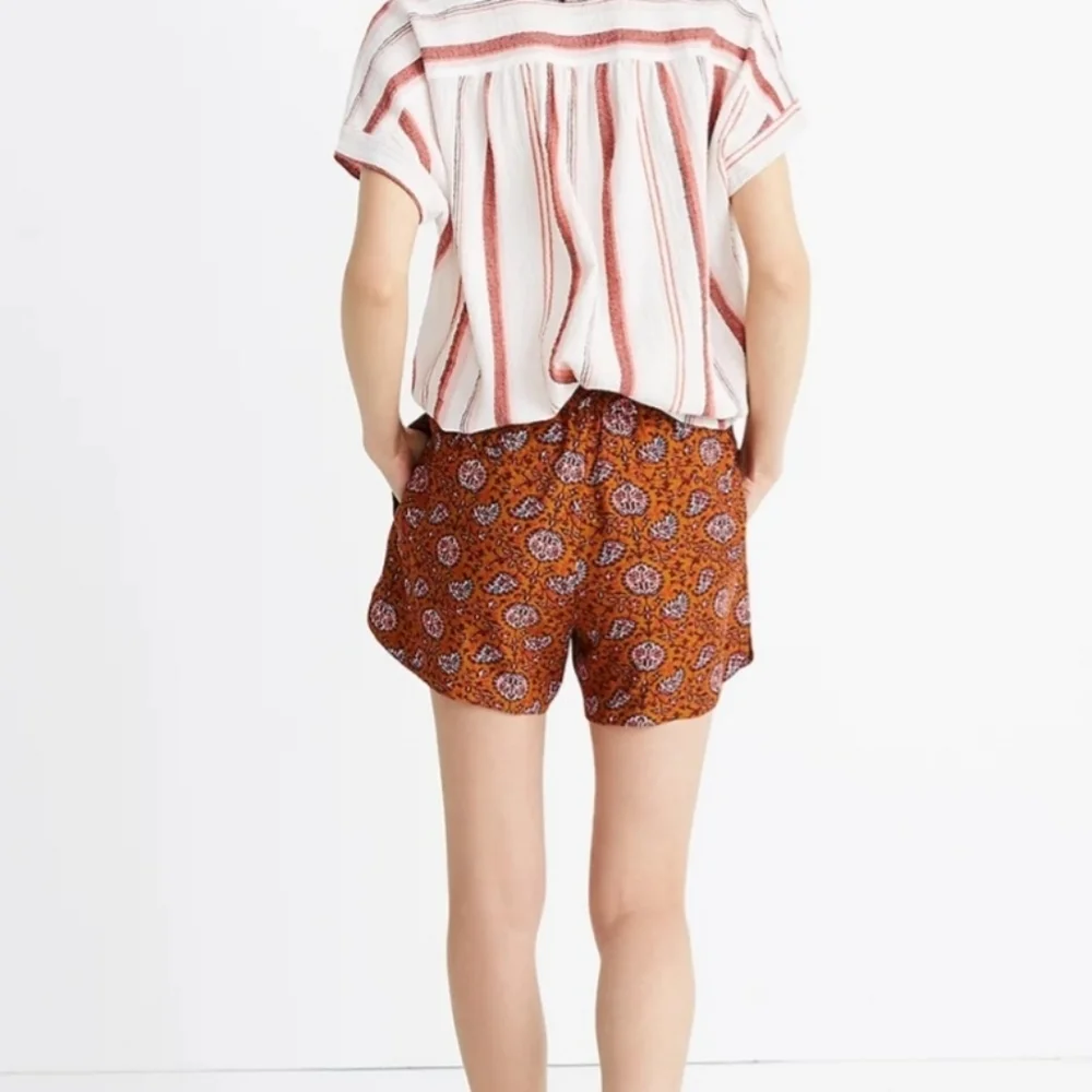 Madewell Drapey pull-on paisley shorts Size XS E 158 - Picture 3 of 7
